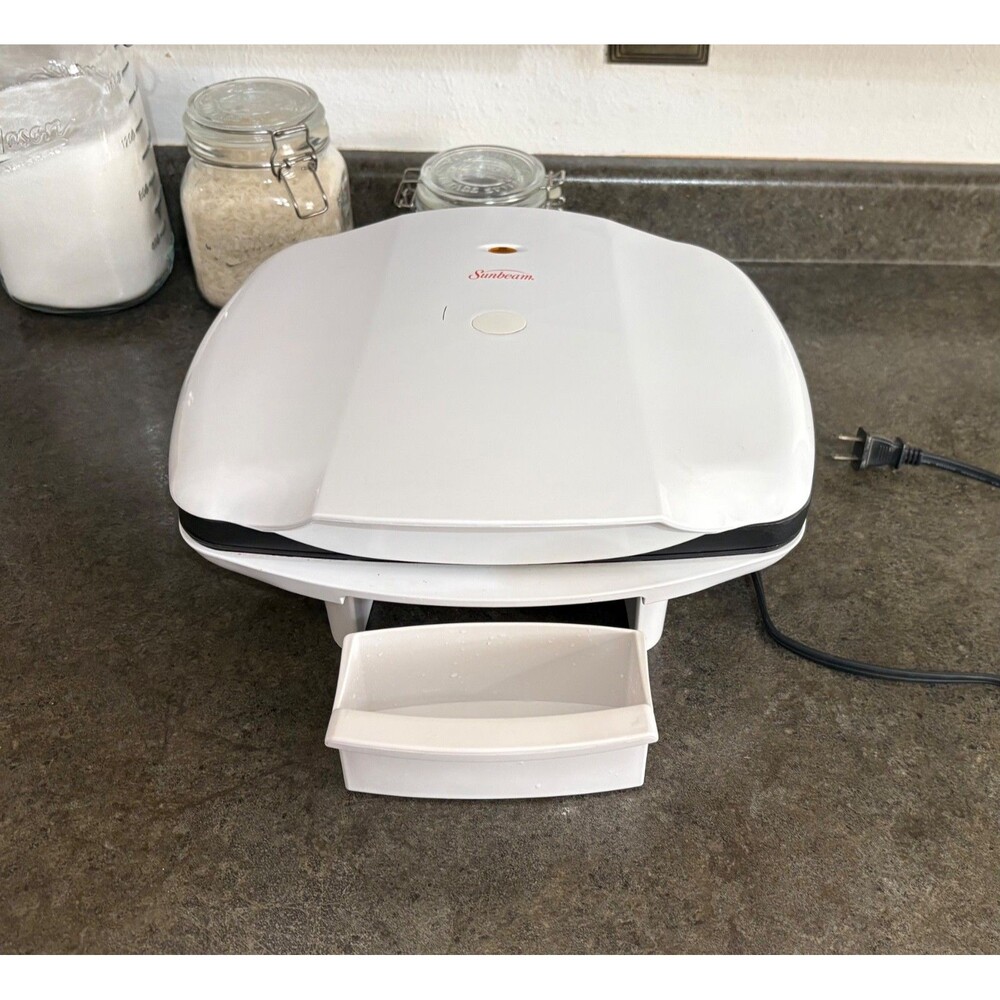Sunbeam WM2686 Indoor Contact Grill Nonstick w Drip Pan Works . - Picture 3 of 7